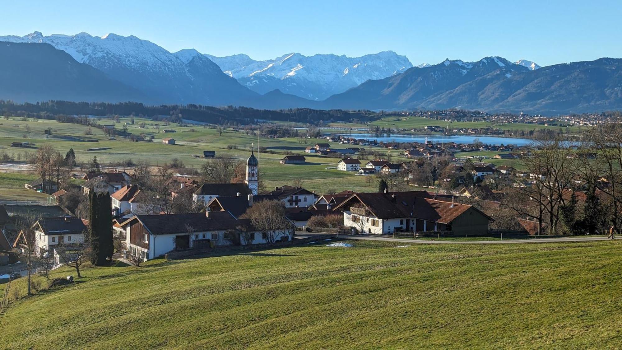 Liboria I Traumhafte Ferienwohnung In Aidling Am Riegsee Mit Atemberaubendem Panoramablick! 外观 照片