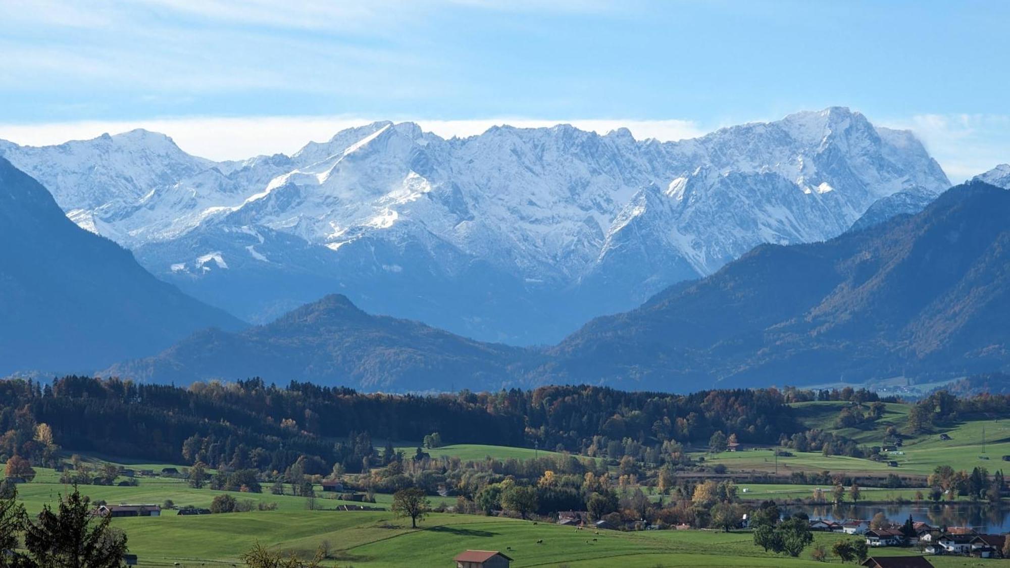 Liboria I Traumhafte Ferienwohnung In Aidling Am Riegsee Mit Atemberaubendem Panoramablick! 外观 照片