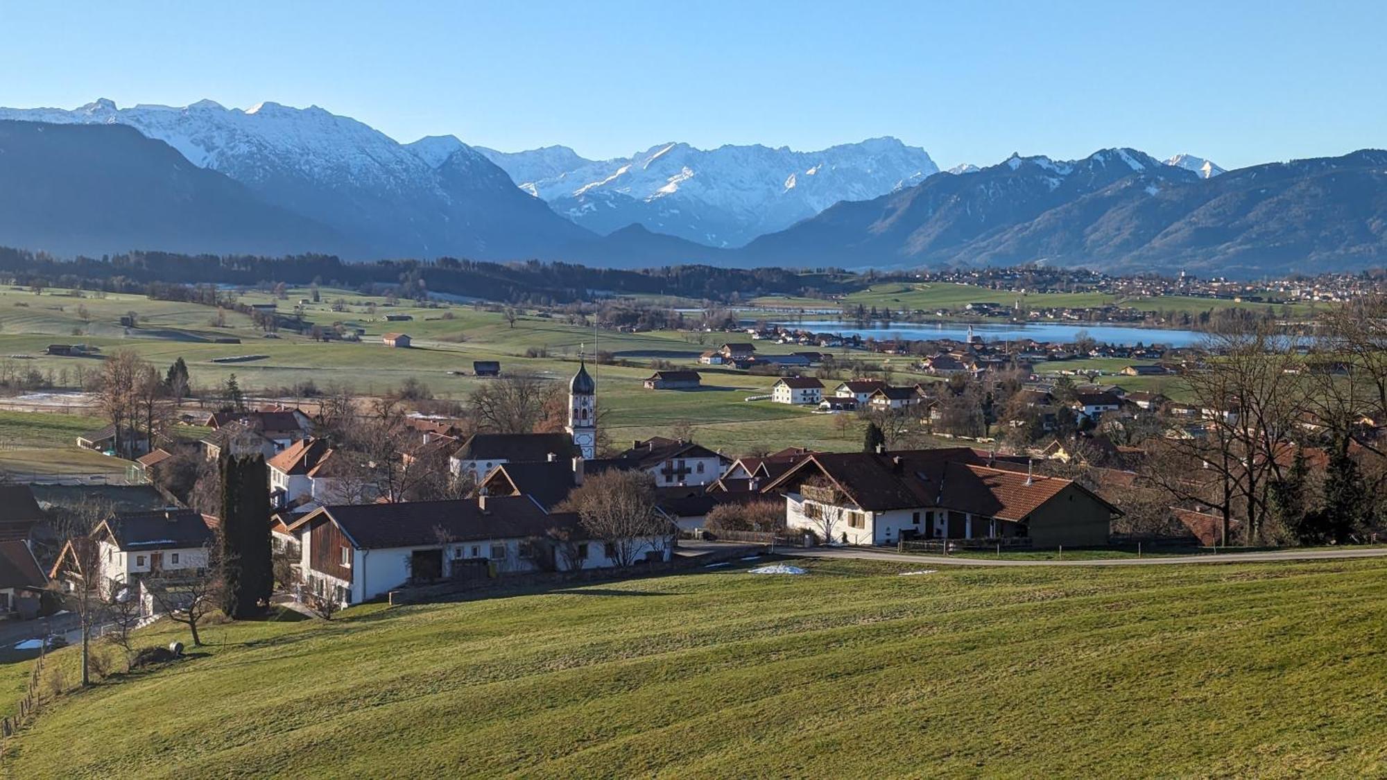Liboria I Traumhafte Ferienwohnung In Aidling Am Riegsee Mit Atemberaubendem Panoramablick! 外观 照片